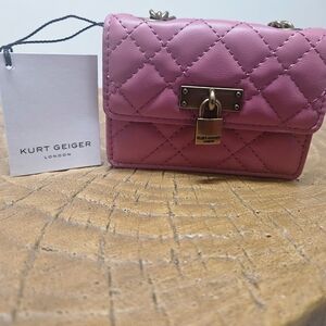 Kurt Geiger Pink Quilted Women's Bag